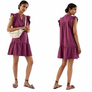 Anthropologie | Pilcro flounced tunic dress size large